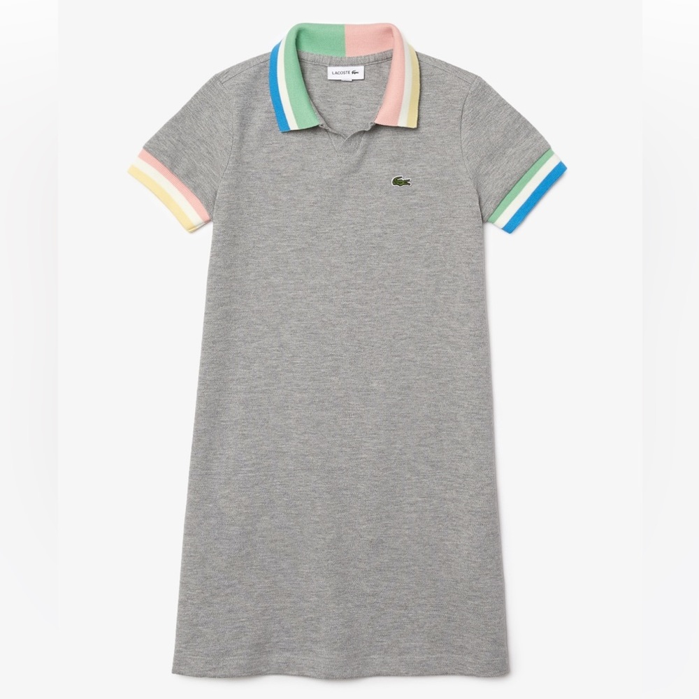 Lacoste Kids' Colorblock Cotton Piqué Polo Dress